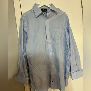 Hart Schaffner Marx Blue Dress Shirt Large NWOT